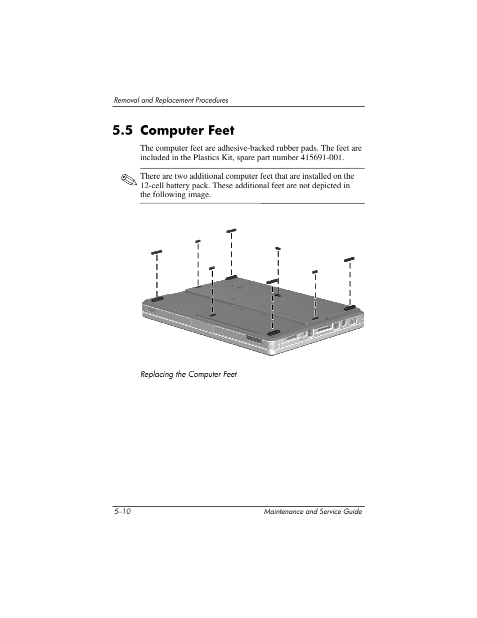 5 computer feet, 5 computer feet –10, Computer feet | Compaq V5100 User Manual | Page 100 / 242