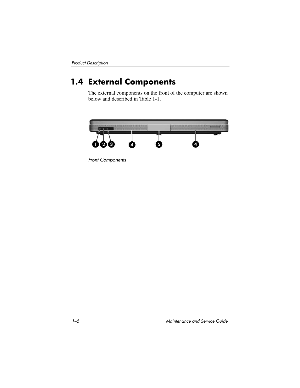 4 external components, 4 external components –6 | Compaq V5100 User Manual | Page 12 / 242