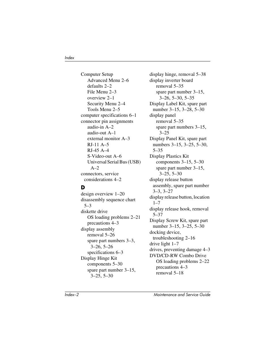 Compaq V5100 User Manual | Page 236 / 242