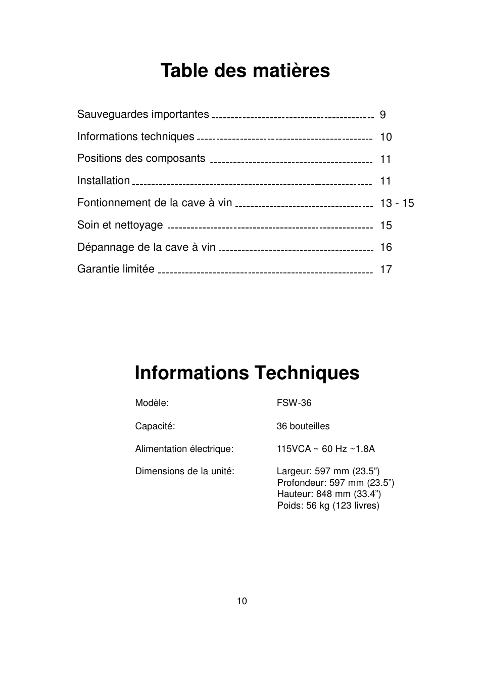 Orien FSW-36 User Manual | Page 12 / 31