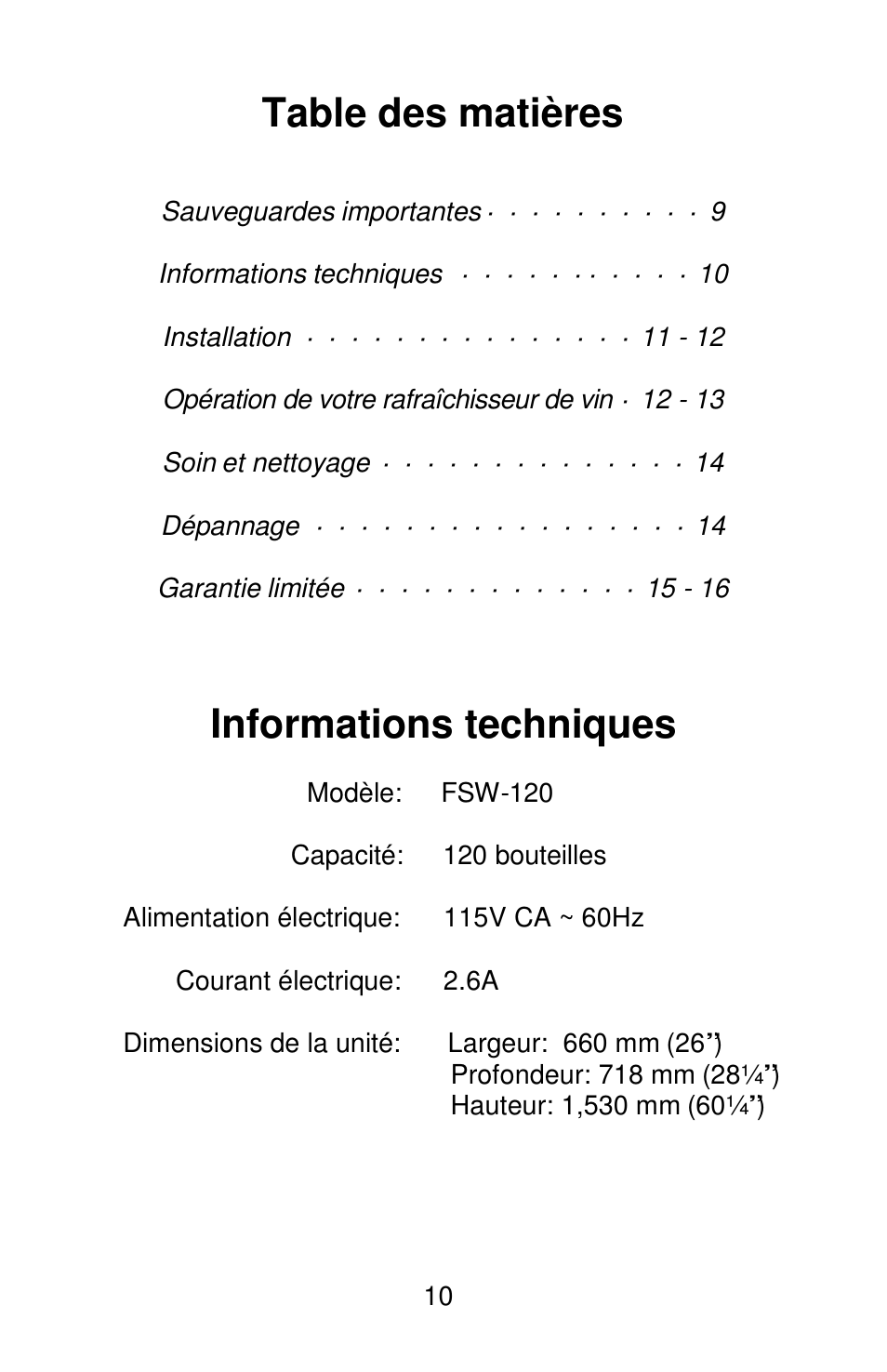 Orien FSW-120 User Manual | Page 11 / 25