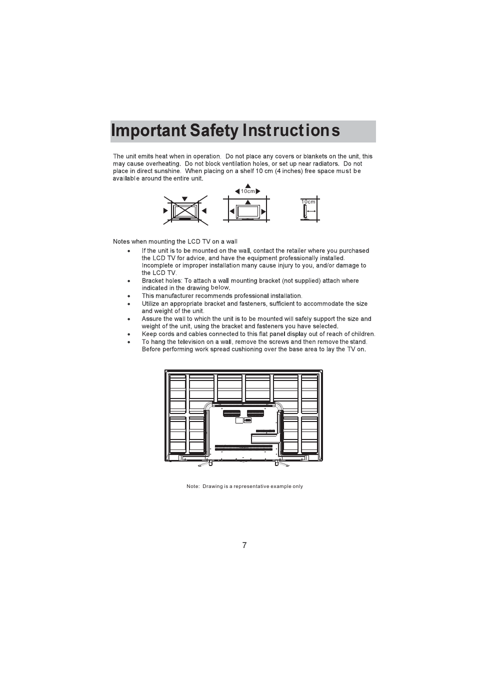 Instructions | Sansui SLED6520 User Manual | Page 8 / 20