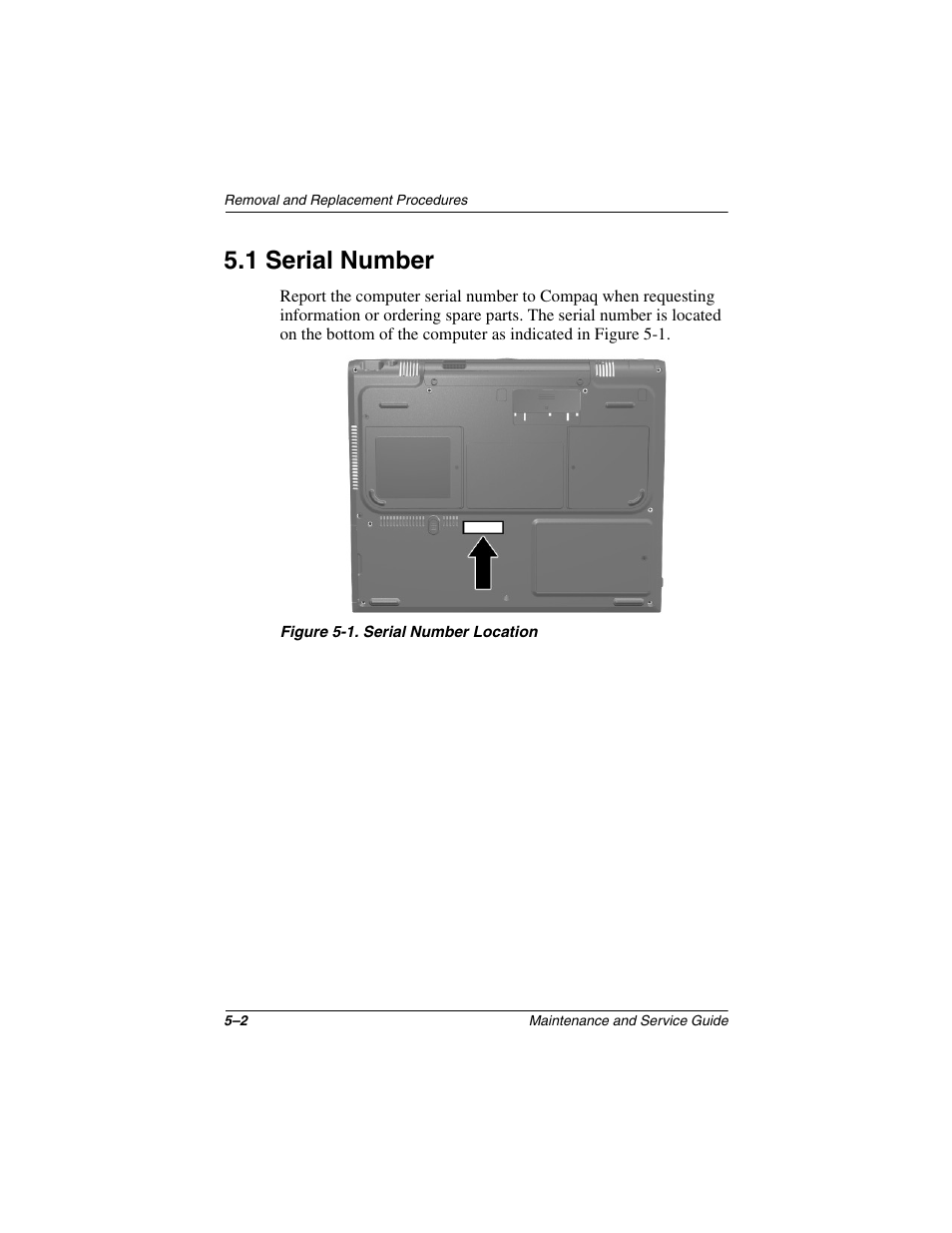 1 serial number, 1 serial number –2 | Compaq N1020V User Manual | Page 108 / 219