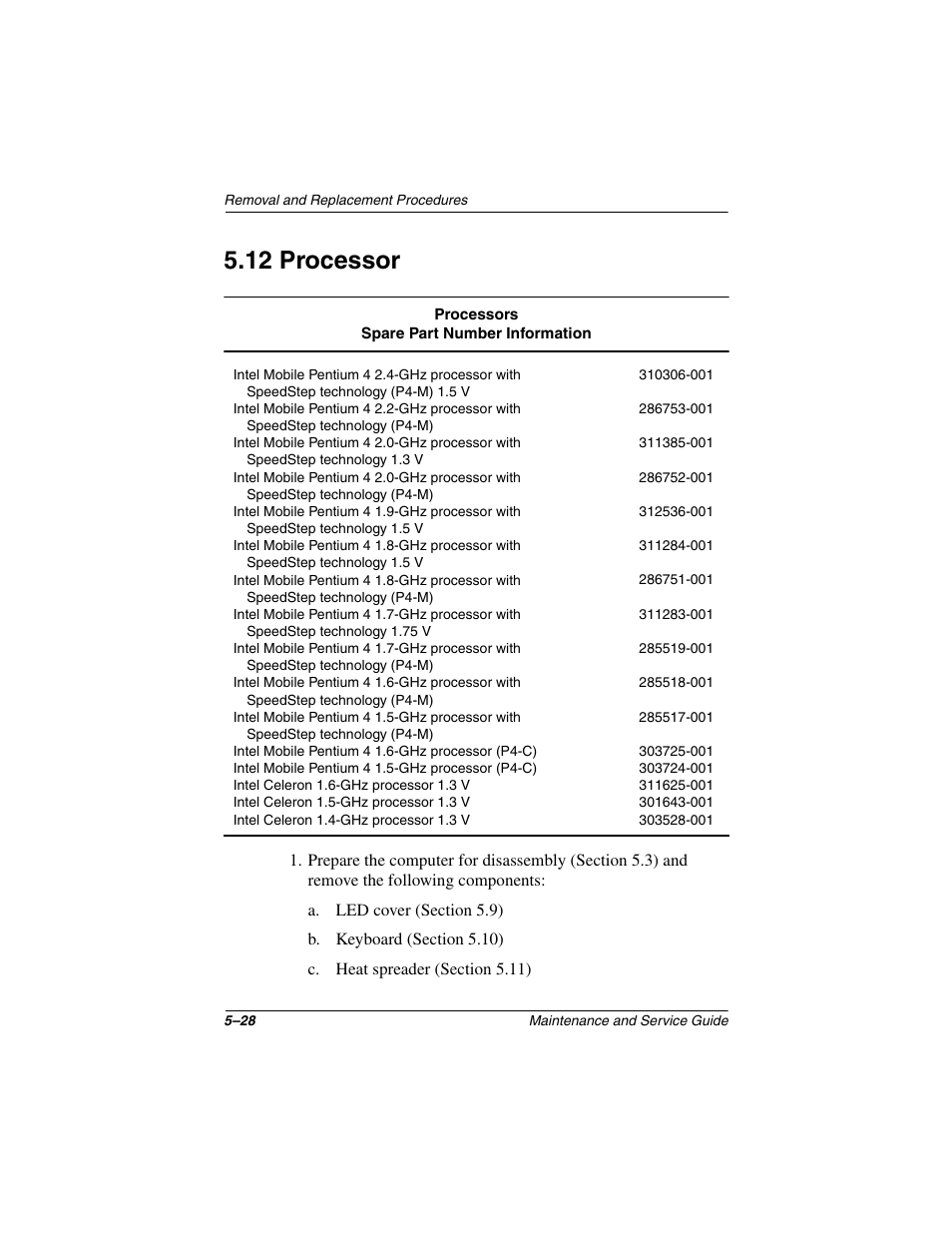12 processor, 12 processor –28 | Compaq N1020V User Manual | Page 134 / 219
