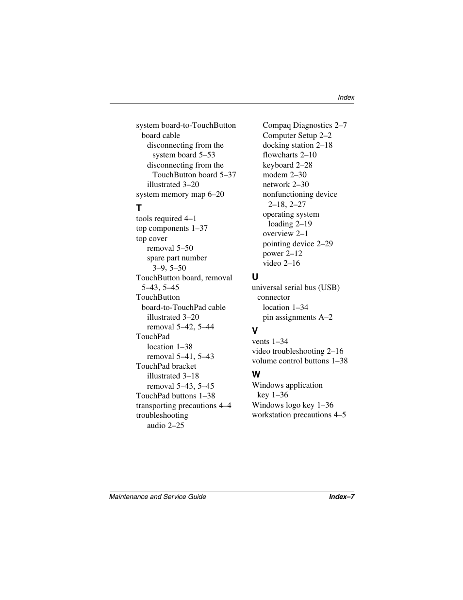 Compaq N1020V User Manual | Page 219 / 219