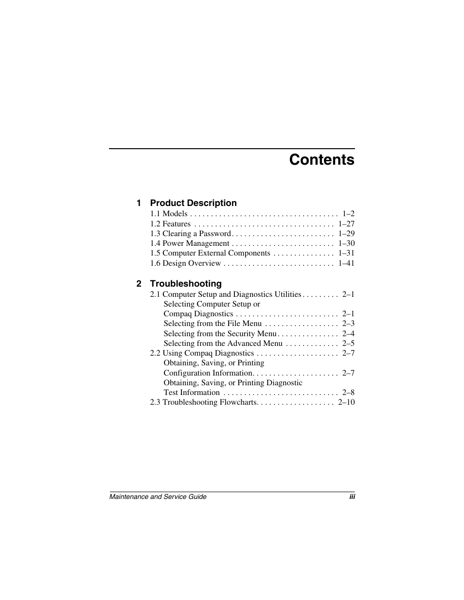 Compaq N1020V User Manual | Page 3 / 219