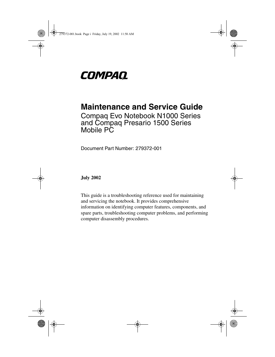 Compaq 1500 User Manual | 204 pages
