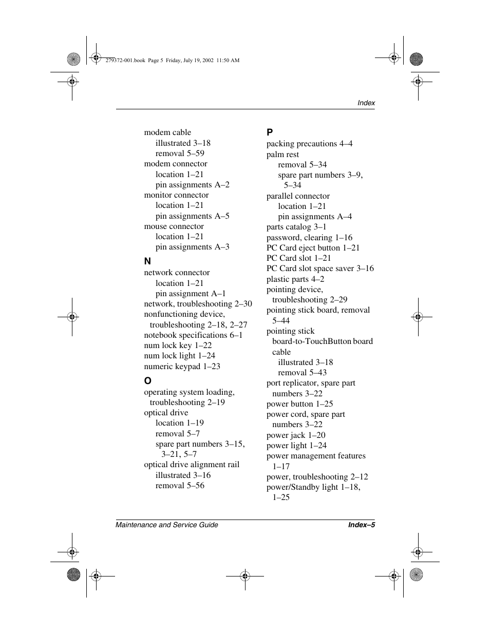 Compaq 1500 User Manual | Page 202 / 204