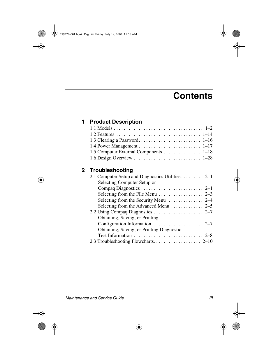 Compaq 1500 User Manual | Page 3 / 204