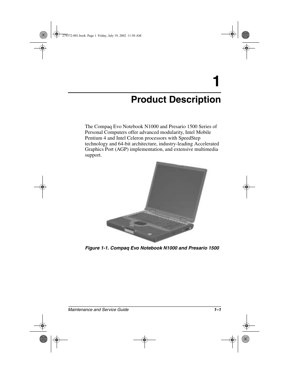 Product description | Compaq 1500 User Manual | Page 6 / 204