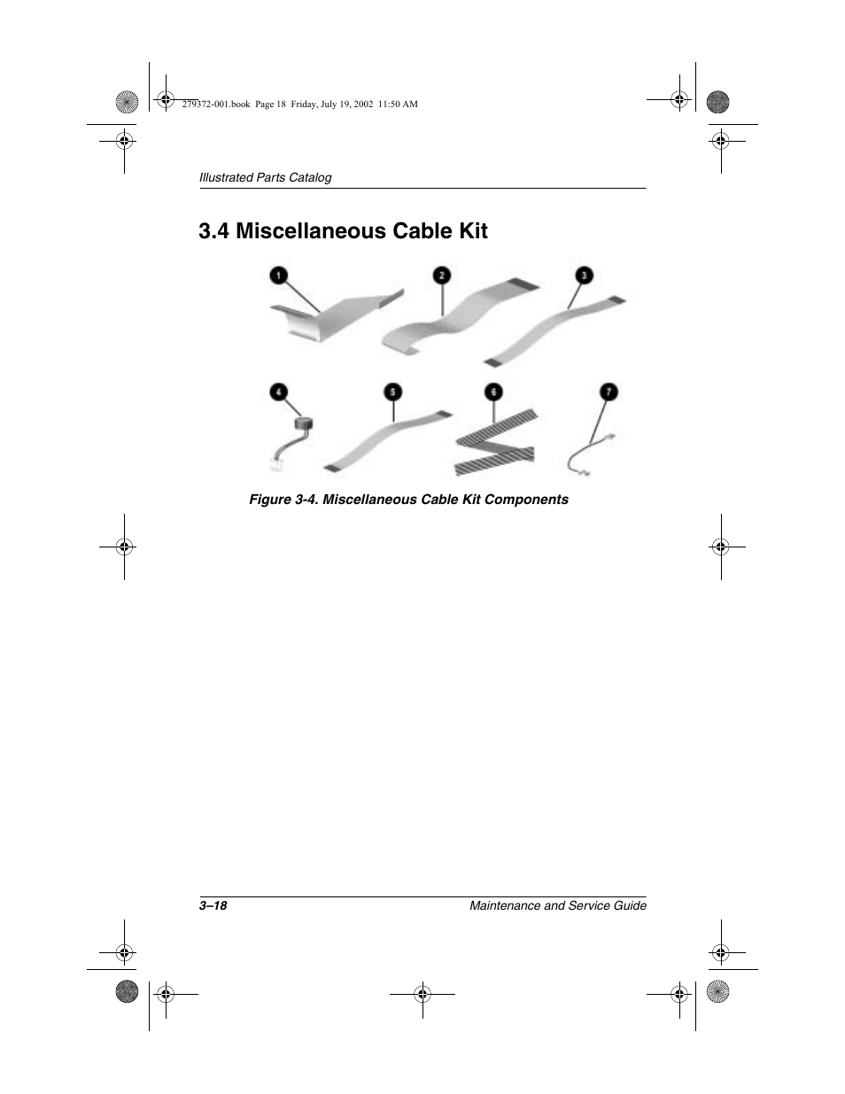 4 miscellaneous cable kit, 4 miscellaneous cable kit –18 | Compaq 1500 User Manual | Page 81 / 204
