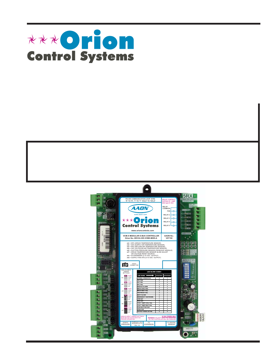 Orion System VCM-X Modular E-BUS User Manual | 88 pages