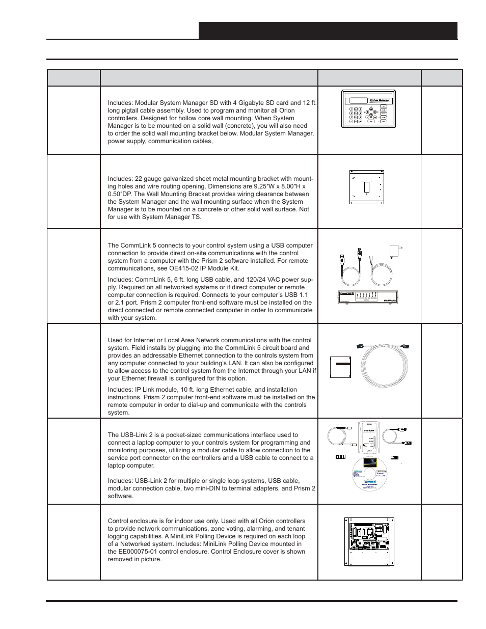 Overview, Parts and descriptions, 11 vcc-x controller technical guide | Orion System VCC-X Controller User Manual | Page 11 / 120
