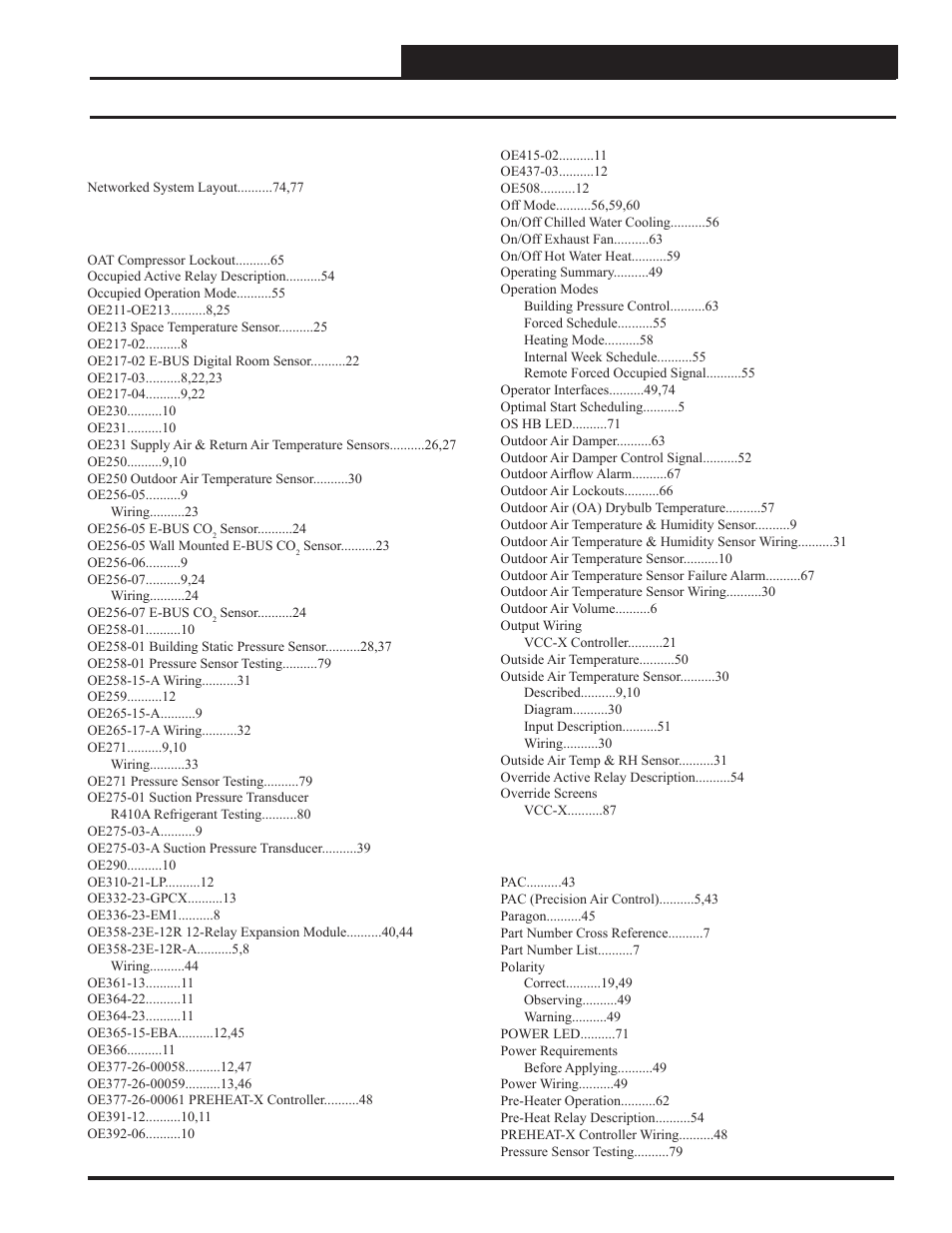 Index, N-p n | Orion System VCC-X Controller User Manual | Page 113 / 120