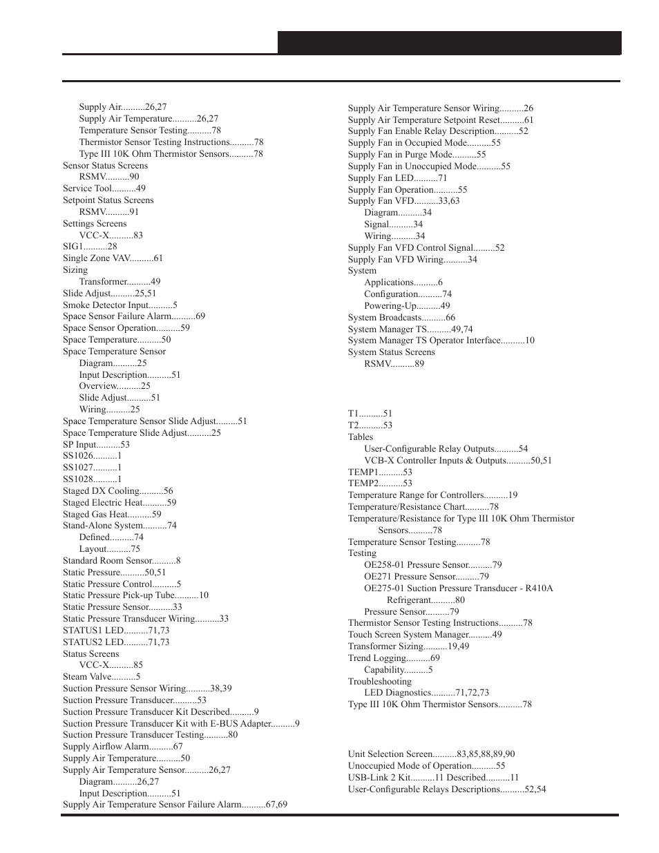 Index | Orion System VCC-X Controller User Manual | Page 115 / 120