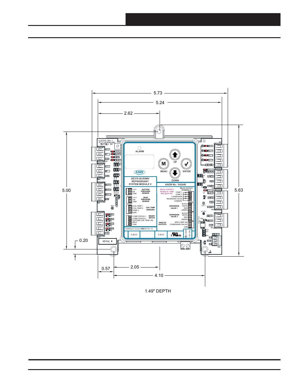 Vcc-x controller wiring, Refrigerant system module vfd dimensions, Vcc-x controller technical guide | Figure 2: refrigerant system module vfd dimensions | Orion System VCC-X Controller User Manual | Page 15 / 120