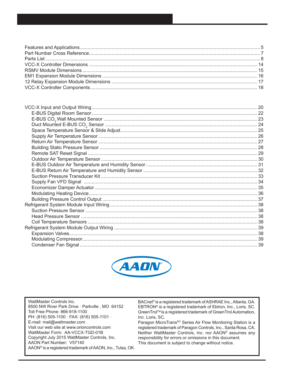 Orion System VCC-X Controller User Manual | Page 2 / 120