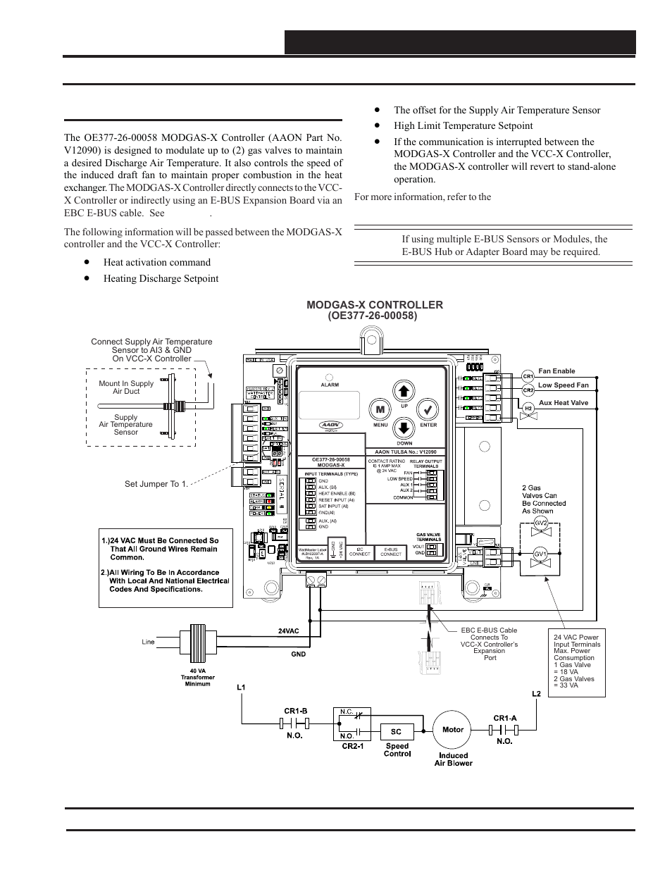 Modgas-x controller wiring, Vcc-x controller technical guide | Orion System VCC-X Controller User Manual | Page 47 / 120