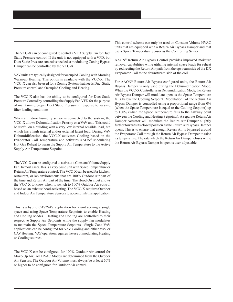 Overview, Applications, 6 vcc-x controller technical guide | Orion System VCC-X Controller User Manual | Page 6 / 120