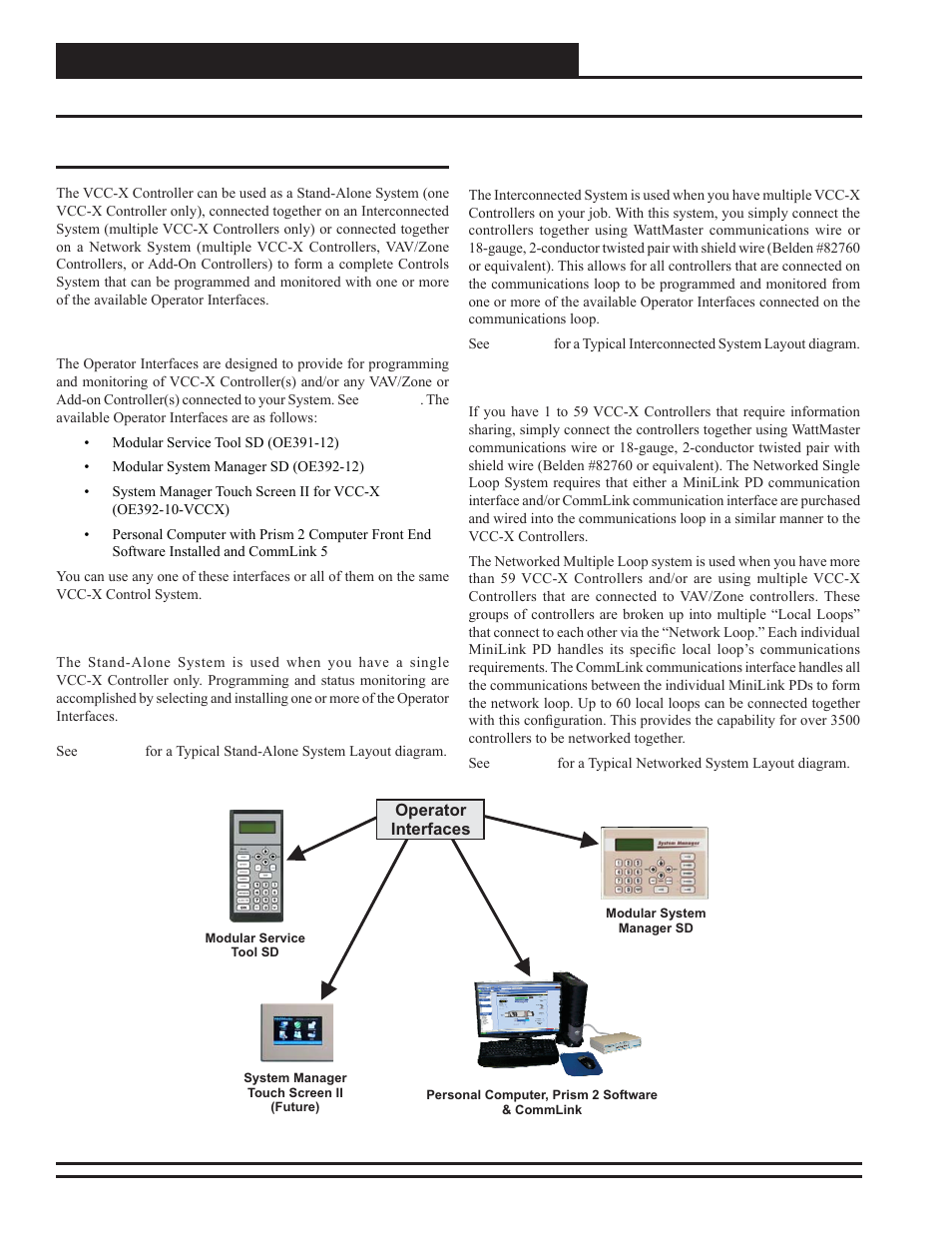 Appendix a - system configurations, System confi gurations | Orion System VCC-X Controller User Manual | Page 74 / 120