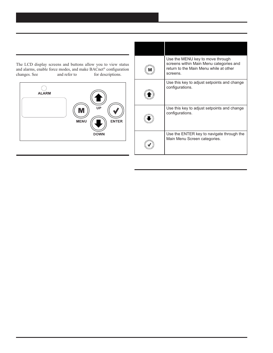 Appendix b - vcc-x lcd screens, Navigation keys | Orion System VCC-X Controller User Manual | Page 82 / 120