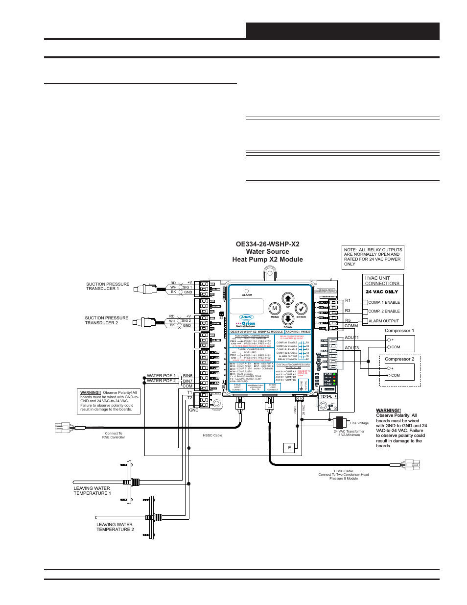 Installation and wiring, Rne modular controller field technical guide, Wshp-x2 module | Orion System RNE Modular Controller User Manual | Page 41 / 88