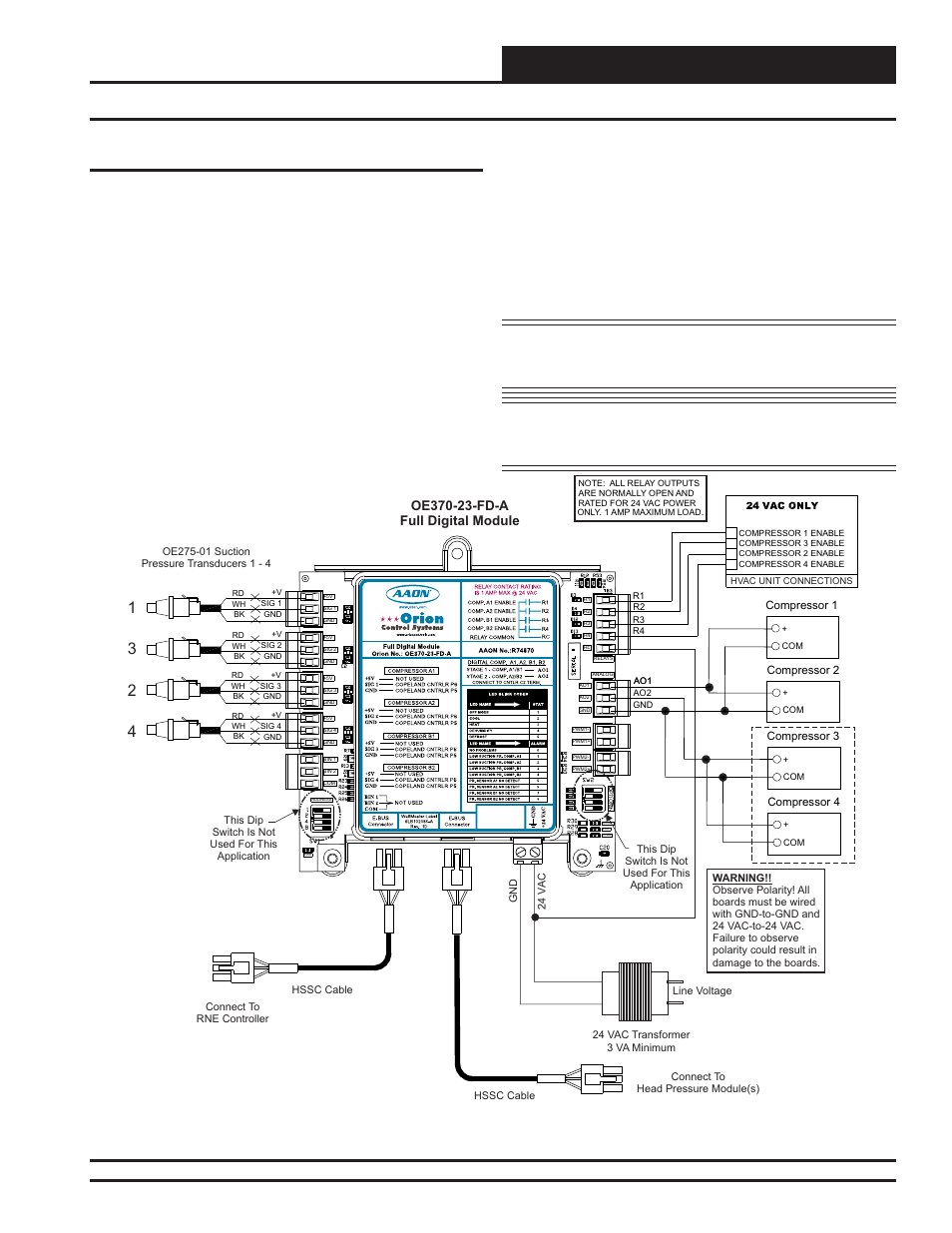 Installation and wiring, Rne modular controller field technical guide, Full digital module | Orion System RNE Modular Controller User Manual | Page 43 / 88