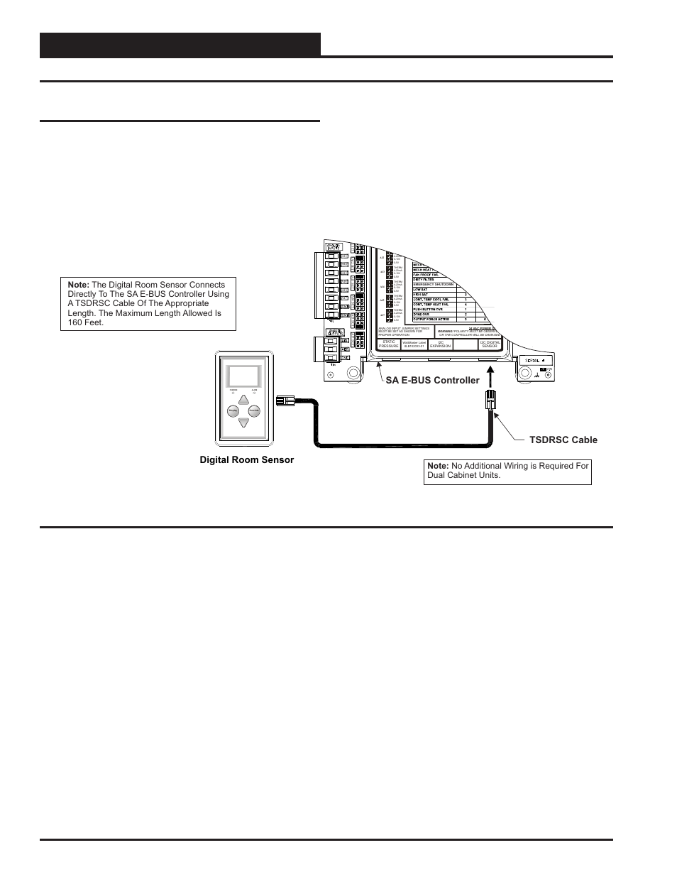 Installation & wiring, Digital room sensor wiring, Sa e-bus controller technical guide 12 | Digital room sensor, Zone, Sa e-bus controller digital room sensor, Tsdrsc cable | Orion System SA E-BUS Controller User Manual | Page 12 / 74