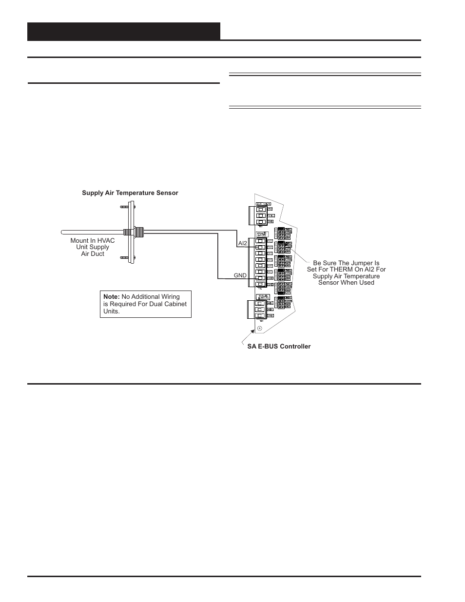 Installation & wiring, Sat sensor wiring, Sa e-bus controller technical guide 14 | Supply air temperature sensor, Zone | Orion System SA E-BUS Controller User Manual | Page 14 / 74
