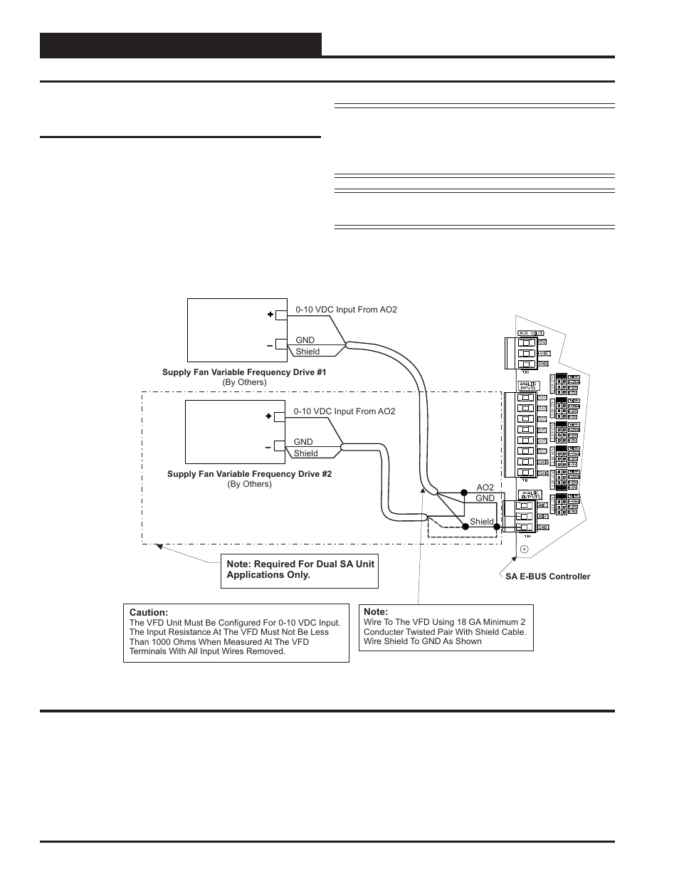Installation & wiring, Supply fan vfd signal, Zone | Orion System SA E-BUS Controller User Manual | Page 18 / 74