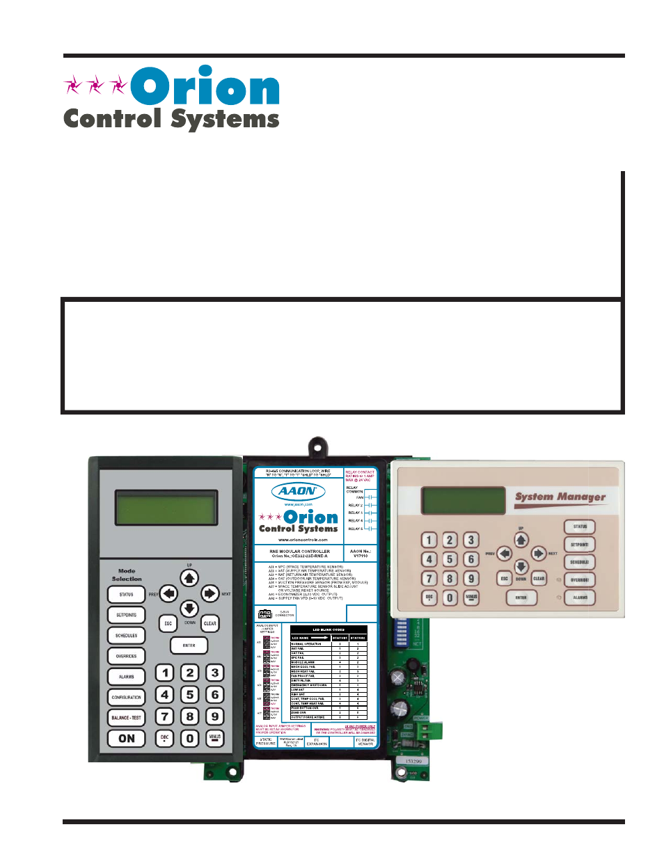 Orion System VCM-X/RNE Controller User Manual | 92 pages