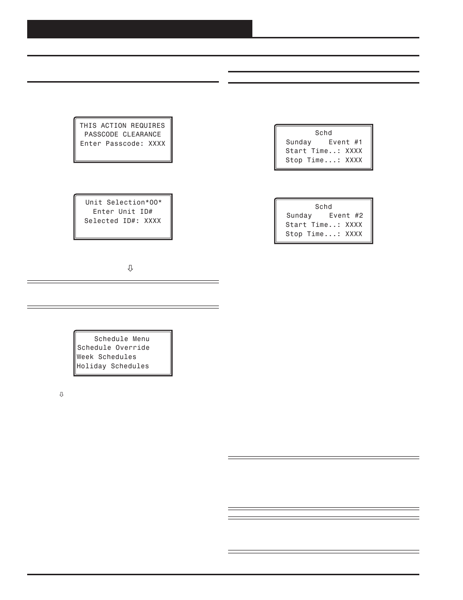 System manager sd, Schedules and holidays, Vcm-x / rne operator interface sd 22 | Scheduling | Orion System VCM-X/RNE Controller User Manual | Page 22 / 92