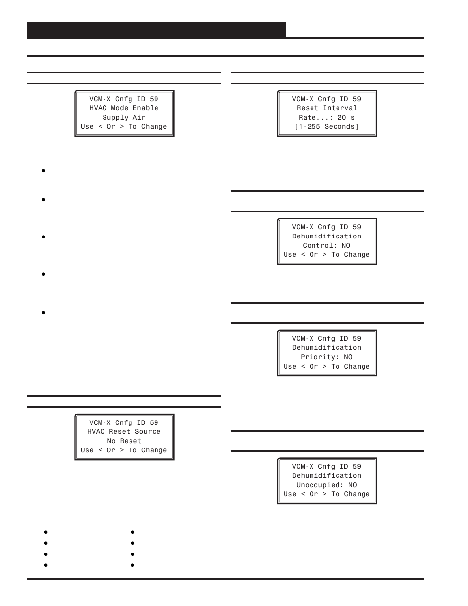 Vcm-x configuration, Vcm-x confi guration screens | Orion System VCM-X/RNE Controller User Manual | Page 26 / 92