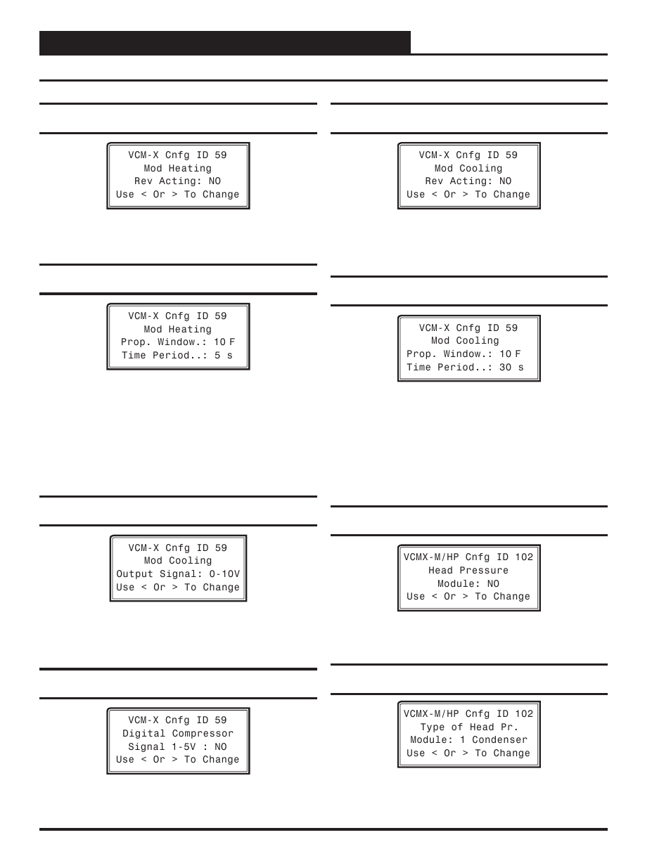 Vcm-x configuration, Vcm-x confi guration screens | Orion System VCM-X/RNE Controller User Manual | Page 28 / 92