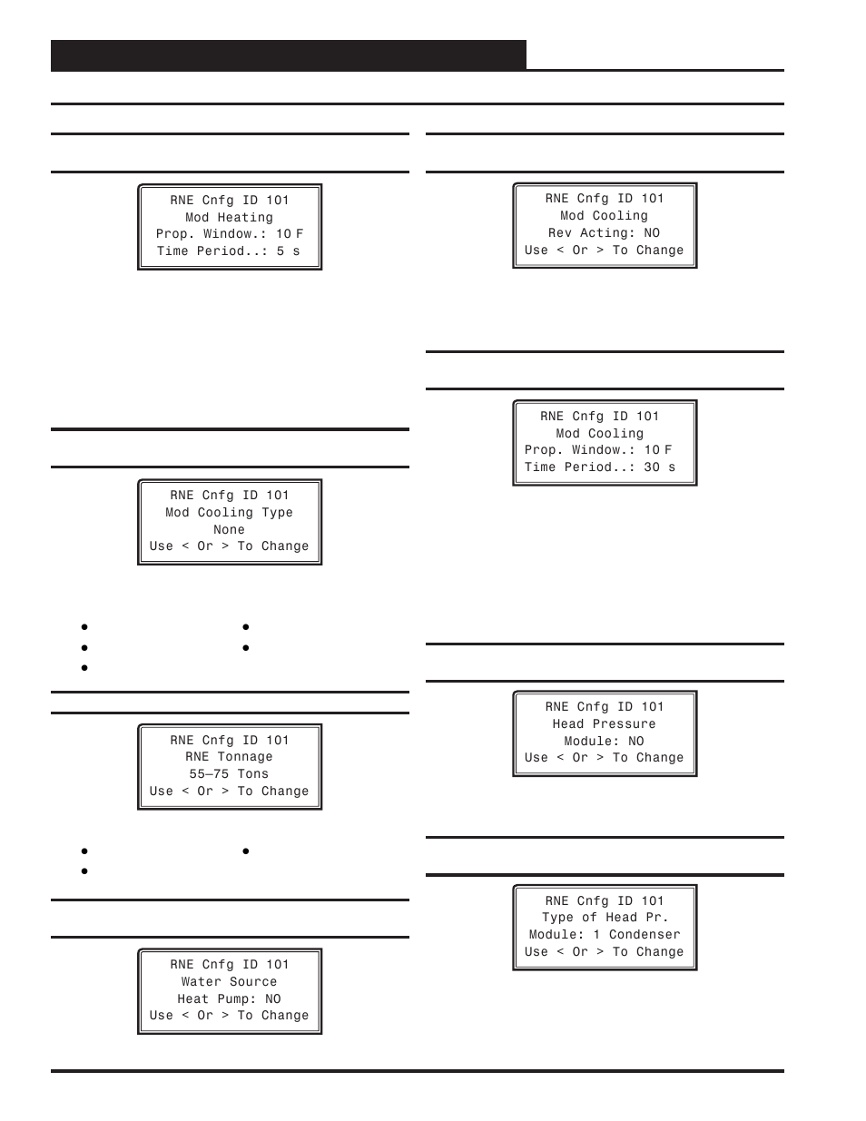 Rne configuration, Rne confi guration screens | Orion System VCM-X/RNE Controller User Manual | Page 38 / 92