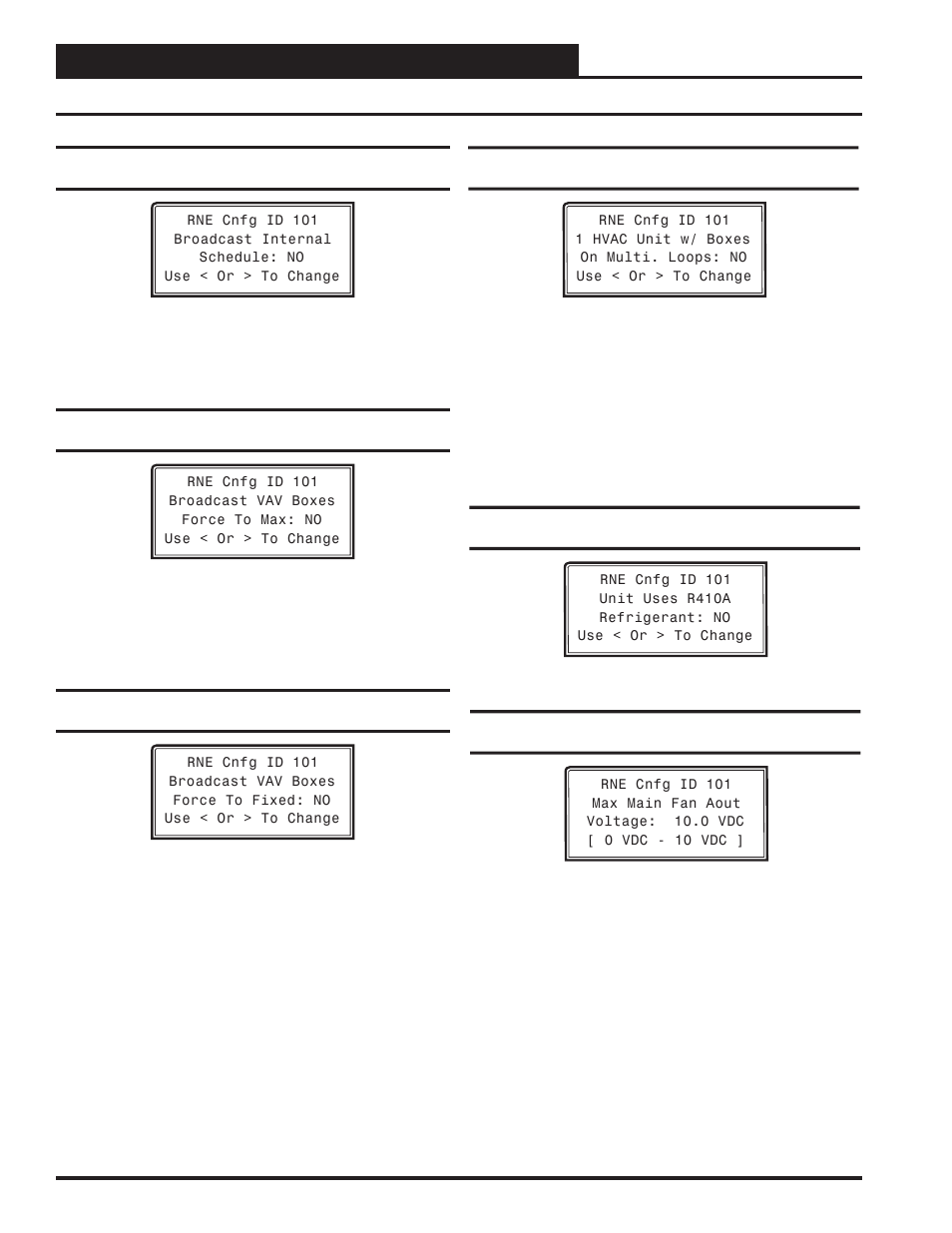 Rne configuration, Rne confi guration screens | Orion System VCM-X/RNE Controller User Manual | Page 42 / 92