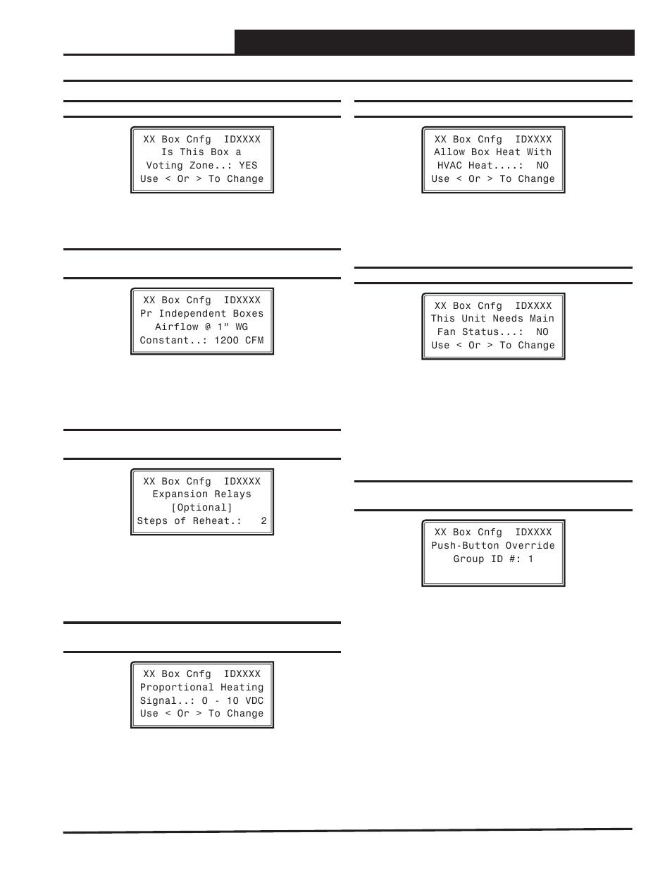 Vav/zone controller programming, Vav/zone confi guration screens, Vcm-x / rne operator interface sd 67 | Orion System VCM-X/RNE Controller User Manual | Page 67 / 92