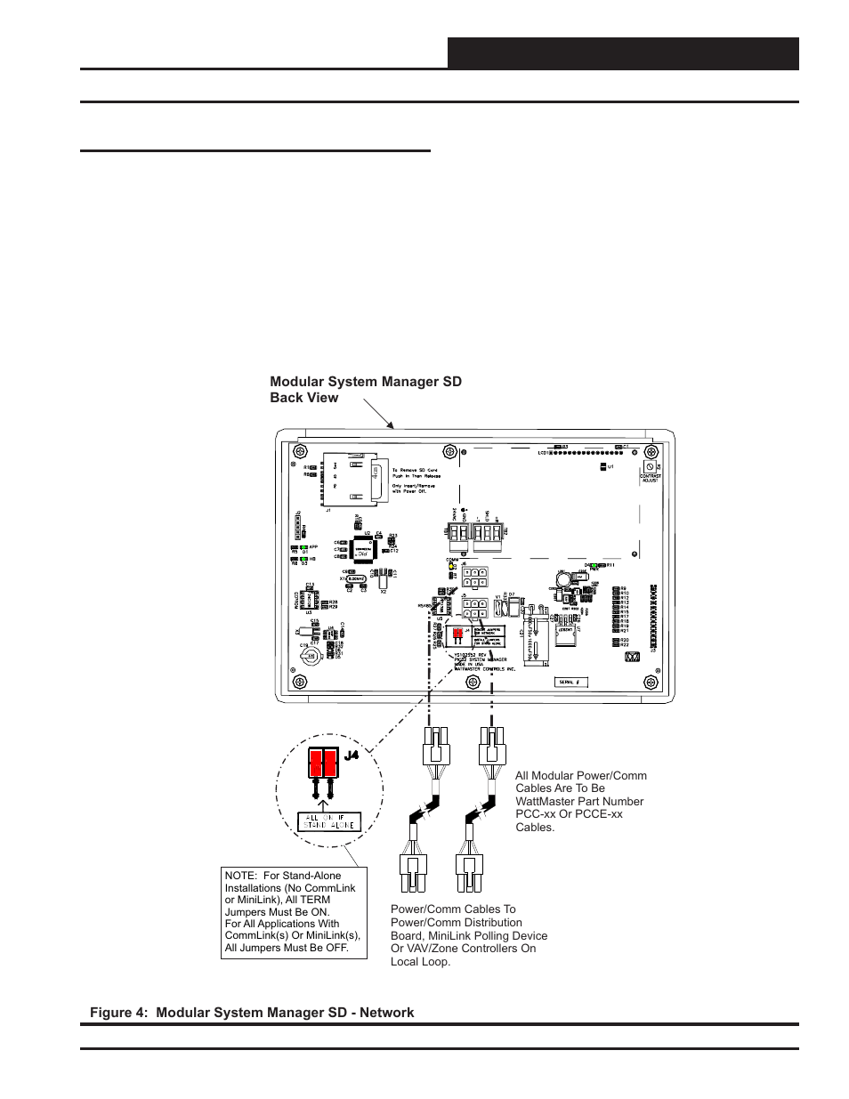 System connection, Modular system manager sd network connection | Orion System VCM-X/RNE Controller User Manual | Page 7 / 92