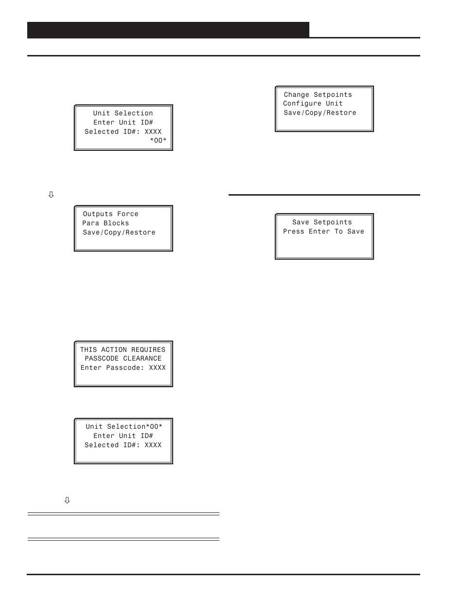 Appendix a - save, load, copy setpoints, Saving setpoints, Vcm-x / rne operator interface sd 80 | Save setpoints - network mode | Orion System VCM-X/RNE Controller User Manual | Page 80 / 92