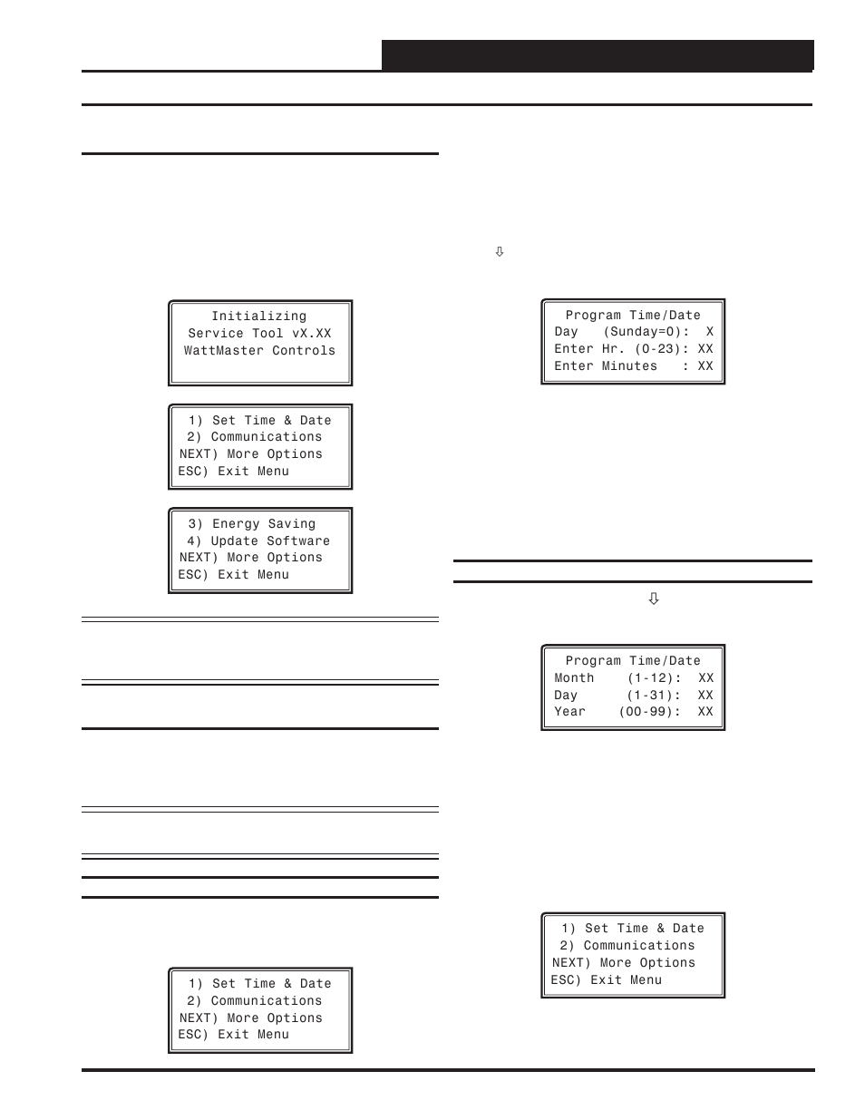 Modular service tool sd, Initialization & setting the time & date, Vcc-x operator interface sd | 11 modular service tool initialization, Setting the time & date | Orion System VCC-X Controller User Manual | Page 11 / 96
