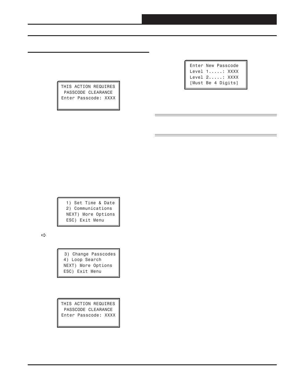 Modular system manager sd, Changing passcodes, Vcc-x operator interface sd | System manager passcodes | Orion System VCC-X Controller User Manual | Page 19 / 96