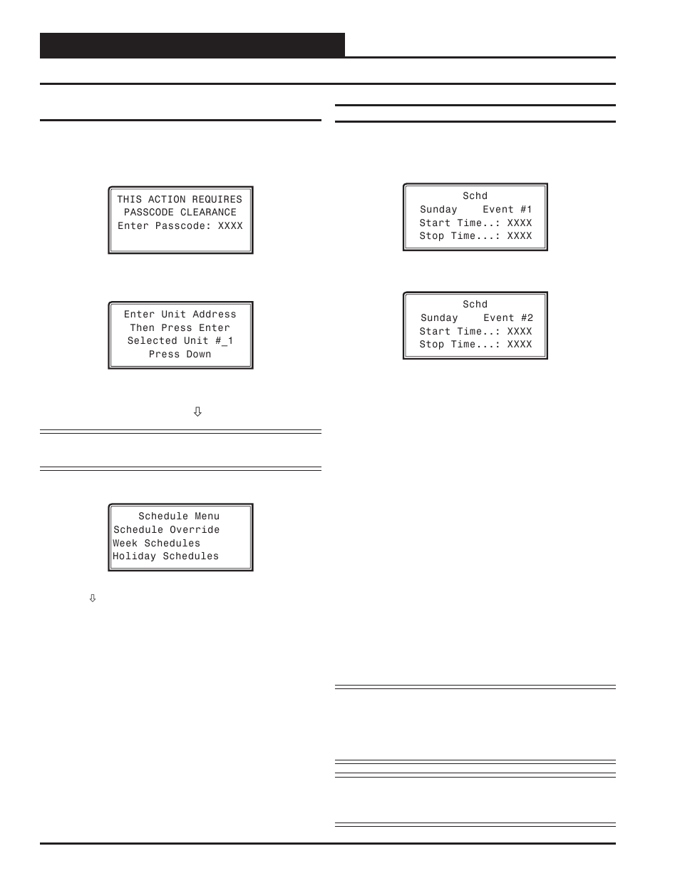 Modular system manager sd, Schedules and holidays, Vcc-x operator interface sd 22 | Scheduling | Orion System VCC-X Controller User Manual | Page 22 / 96