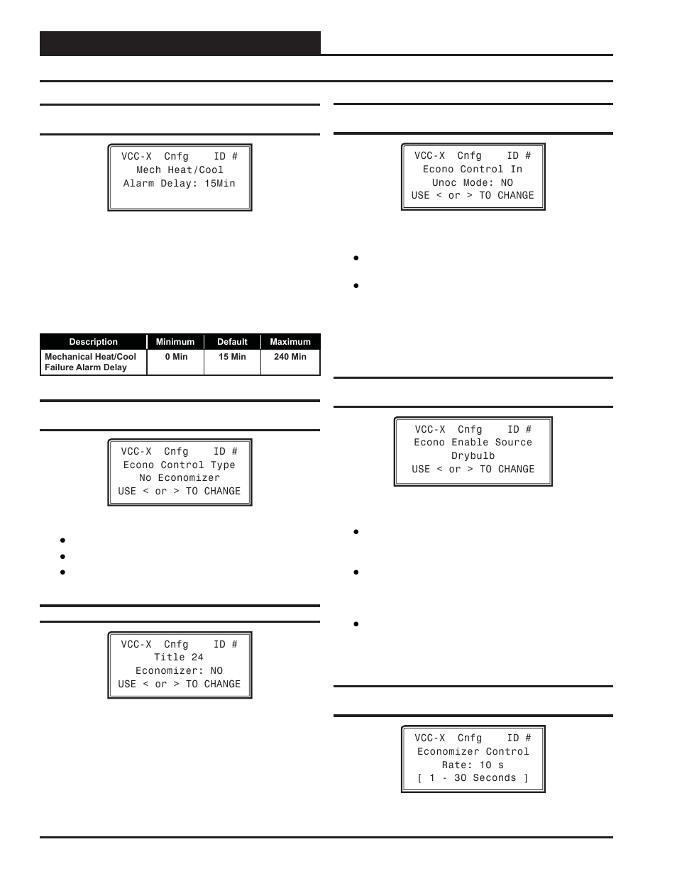 Vcc-x configuration, Vcc-x confi guration screens, Vcc-x operator interface sd 30 | Orion System VCC-X Controller User Manual | Page 30 / 96