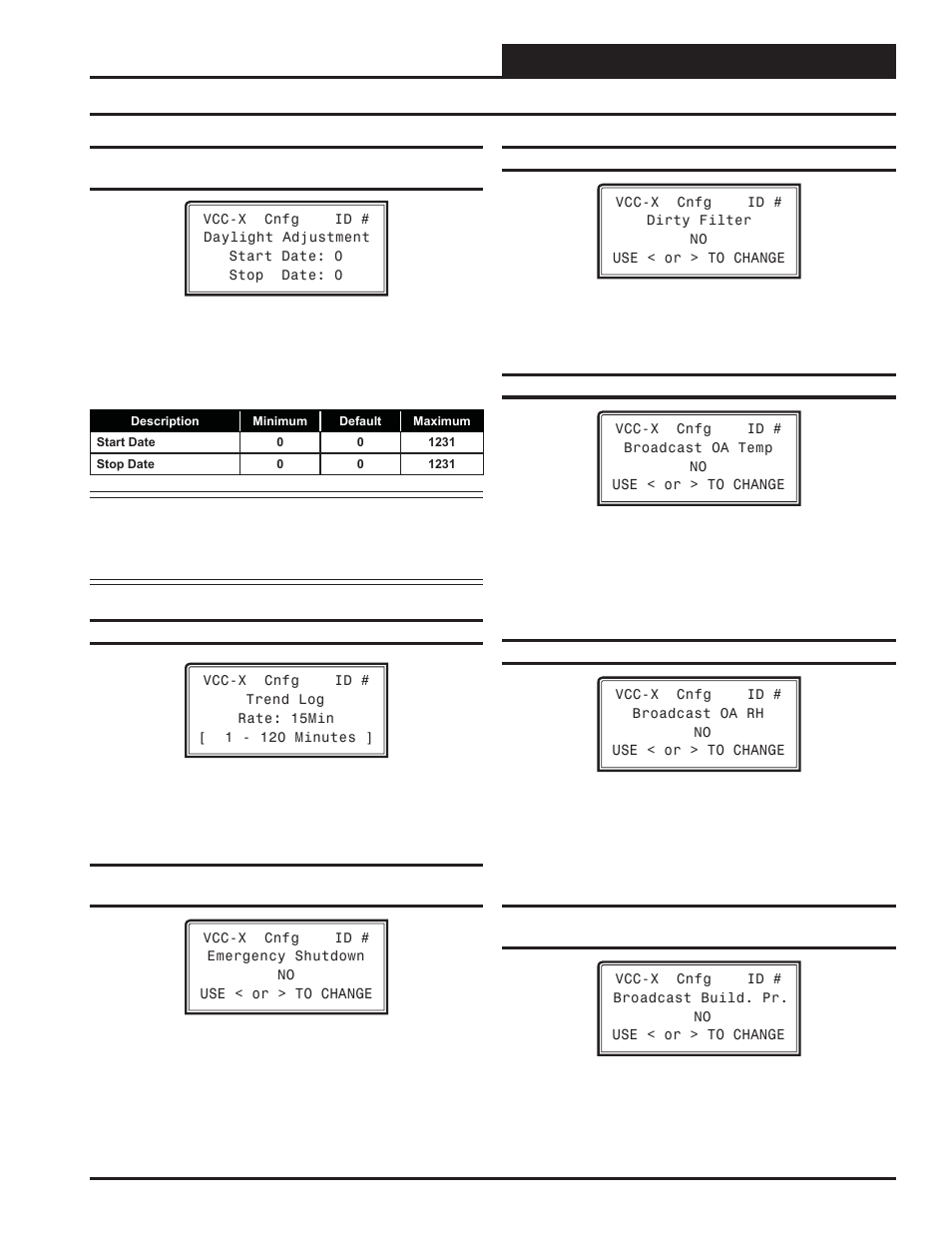 Vcc-x configuration, Vcc-x confi guration screens, Vcc-x operator interface sd | Orion System VCC-X Controller User Manual | Page 35 / 96