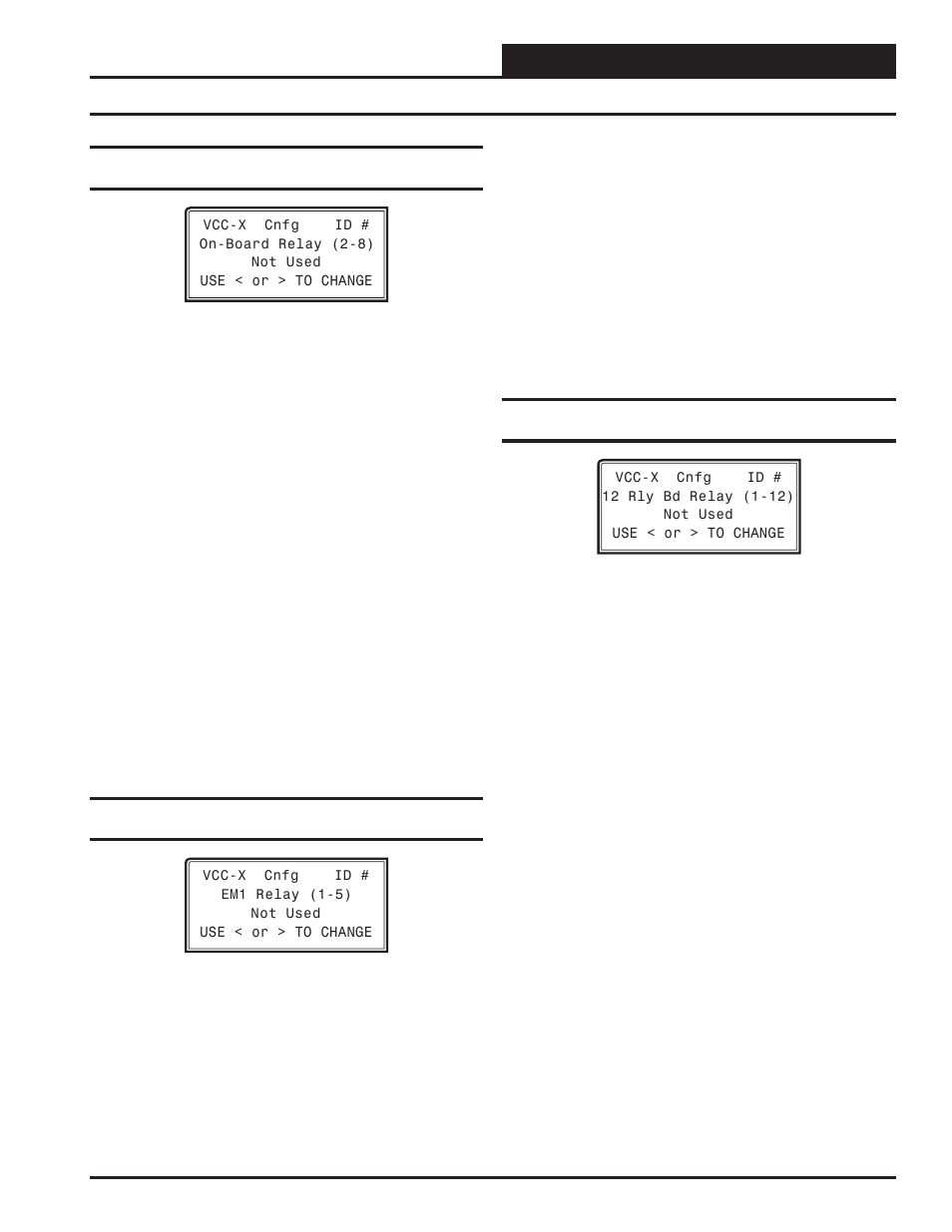 Vcc-x configuration, Vcc-x confi guration screens | Orion System VCC-X Controller User Manual | Page 37 / 96