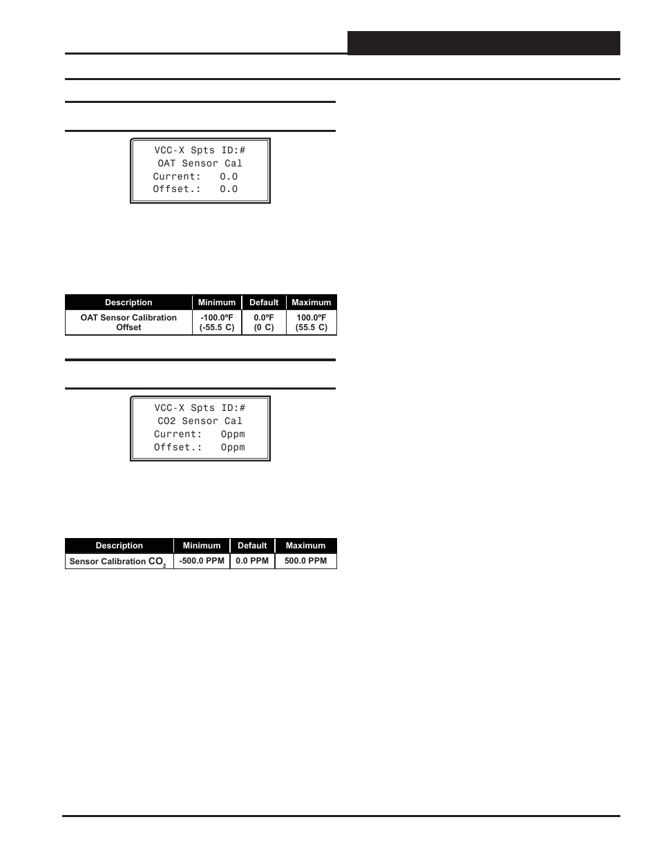 Vcc-x setpoints, Vcc-x setpoint screens, Vcc-x operator interface sd | Orion System VCC-X Controller User Manual | Page 53 / 96