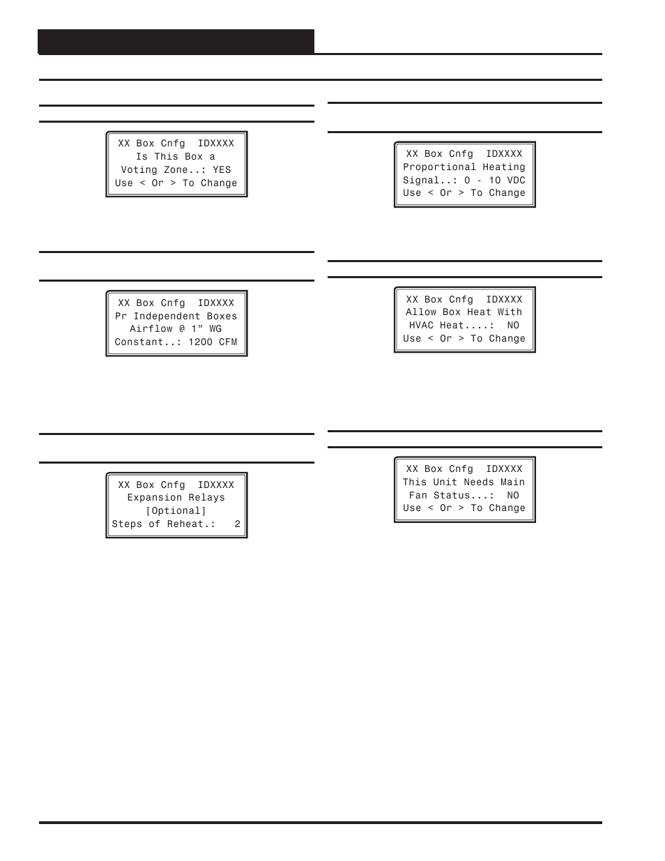 Vav/zone configuration, Vav/zone confi guration screens | Orion System VCC-X Controller User Manual | Page 70 / 96