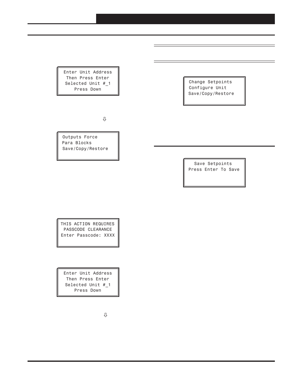 Appendix a - save, load, copy setpoints, Saving & copying setpoints, Vcc-x operator interface sd | Save setpoints - network mode | Orion System VCC-X Controller User Manual | Page 83 / 96