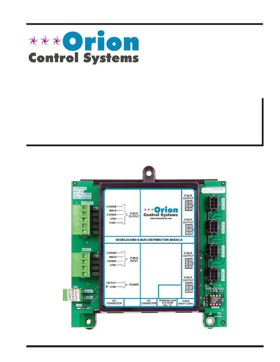 Orion System E-BUS Distribution User Manual | 12 pages