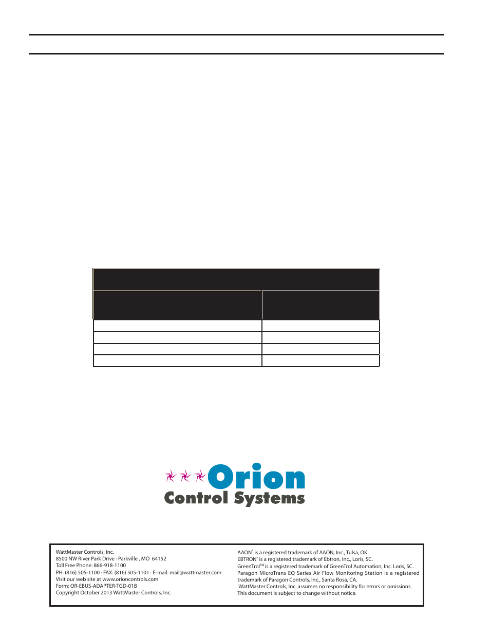 Orion System OE365-15-EBA User Manual | Page 2 / 8